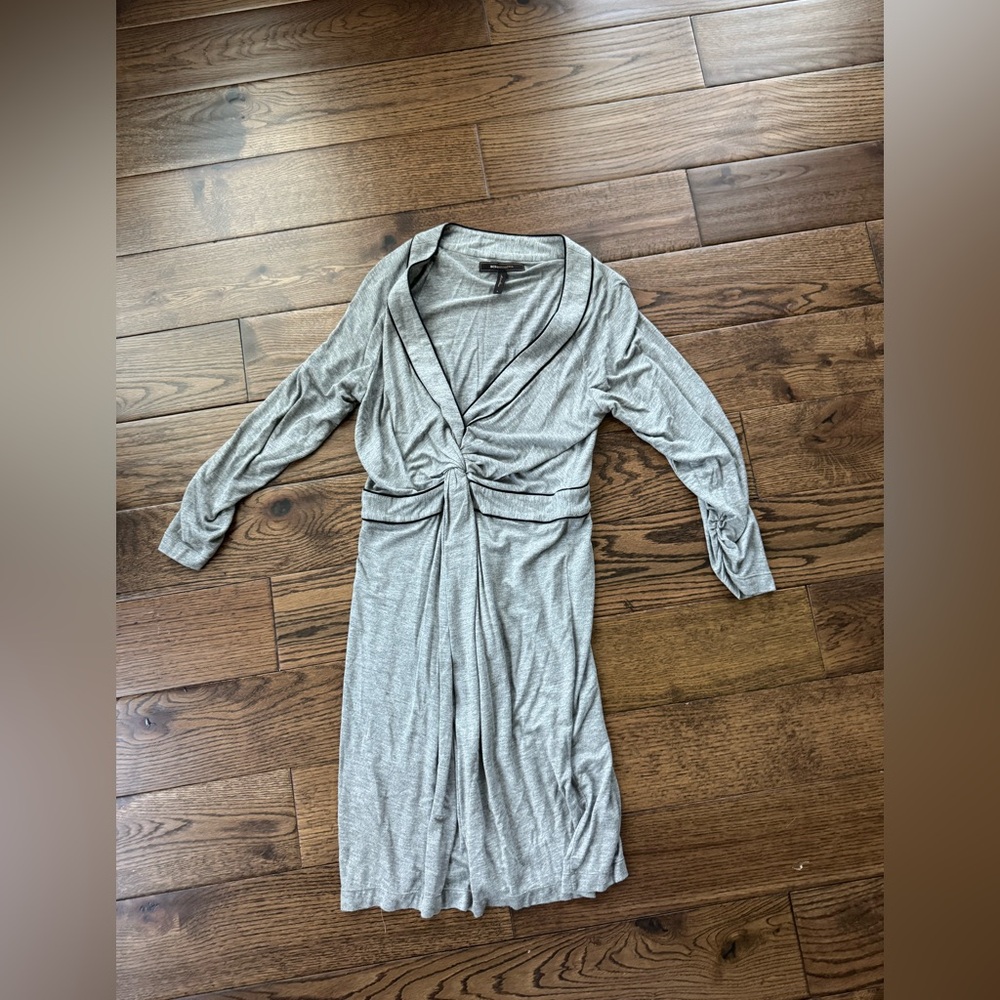 BCBG Gray Wrap Women's Dress